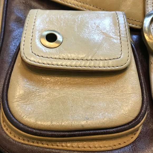 Genuine Leather Purse Shoulder Bag with Adjustable Handle Joanel Elle Canada - Picture 4 of 8